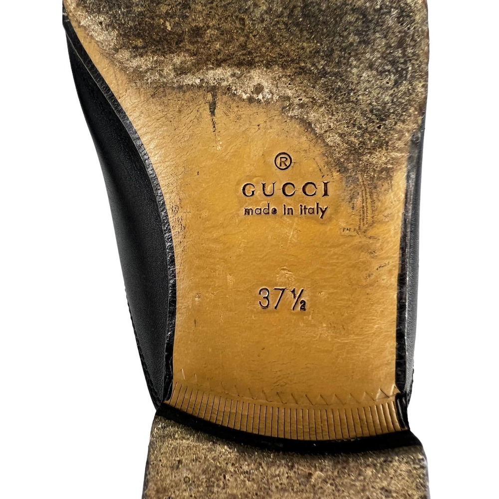 Gucci Princetown black leather bit loafer mules that fit like a 7 - Picture 8 of 9